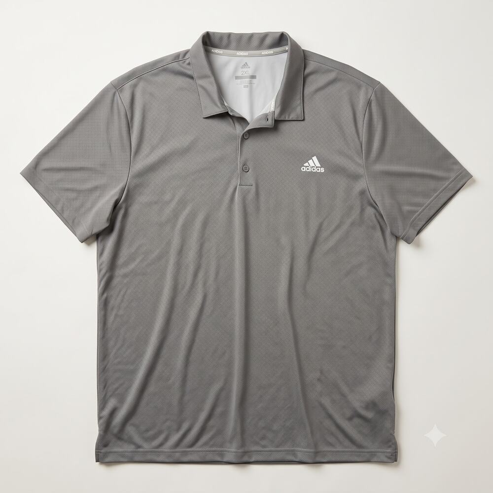 Adidas Mens 2XL Golf Dadcore Sportswear Minimalist Performance Polo Shirt Top